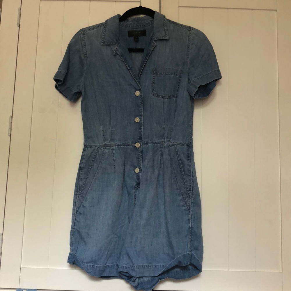 JCrew denim romper